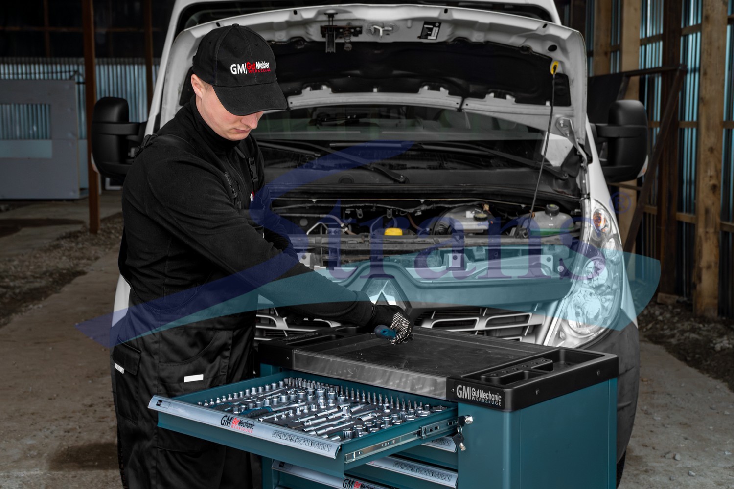 メッツ7 Шафа-Візок Для Інструментів Gut Mechanic 7 Шухляд 970*770*460Mm